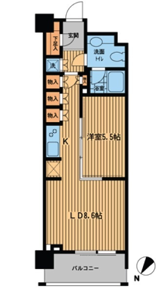 プライムアーバン日本橋横山町の間取り|★間取り図★　※反転タイプあり