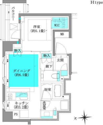ザ・パークハウス桜新町翠邸の間取り