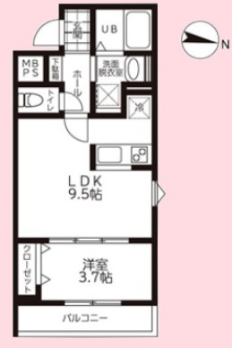 リーブルファイン奈良町Ⅱ　1号棟の間取り