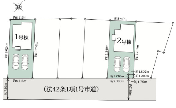 【仲介手数料無料】所沢市下富１３期１号棟　所沢市の不動産なら西武ハウジングの区画図