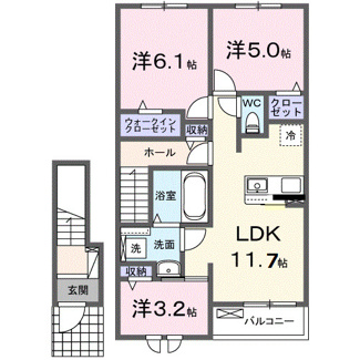 【間取り】 | グランベッセルⅢ