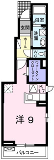 【間取り】 | グランペール古賀Ⅲ　Ａ