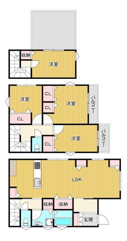 【間取り】 | 八雲中町貸戸建