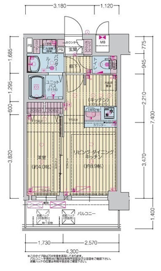 【間取り】 | プレリス北巽駅前ラバルス
