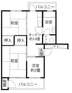 【間取り】 | 久留米下里
