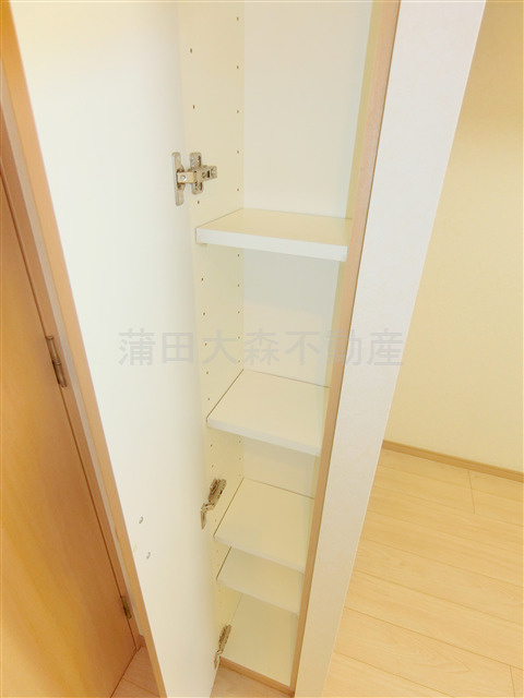 ルーブル大鳥居参番館の収納|洋室入口の棚収納
