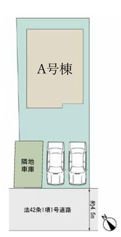 座間市明王１棟の区画図