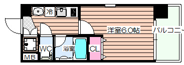 【間取り】 | レオンコンフォート新梅田2