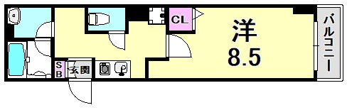 CITYSPIRE神戸元町Ⅰの間取り