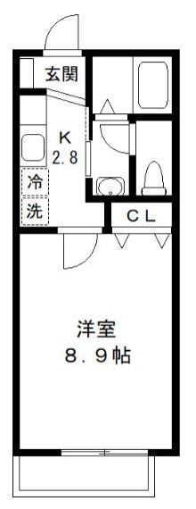 仲介手数料（賃料の1.10ヵ月）の50％OFF対象物件！の間取り