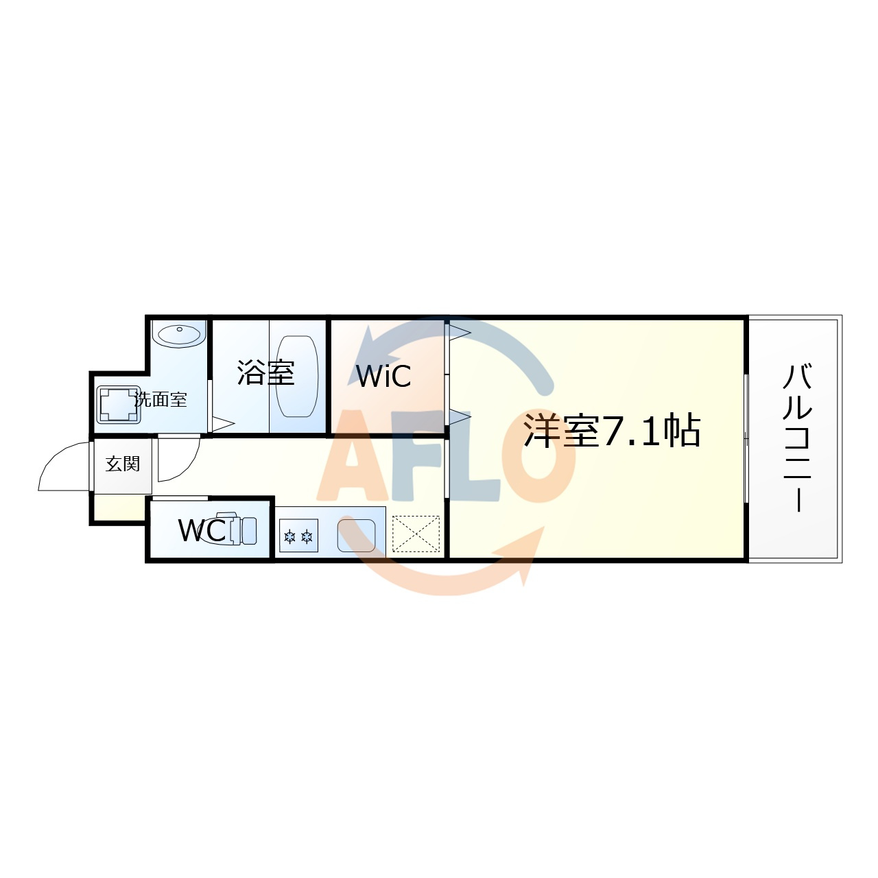 クリスタルエレガンスWESTの間取り|クリスタルエレガンスWEST　間取り