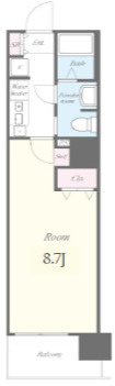 アーバンコンフォート堀江の間取り