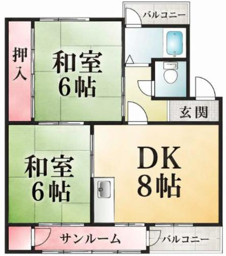 離宮ビルの間取り