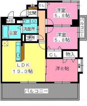 フレンズⅡの間取り