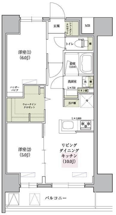 アーバネックス南森町WESTの間取り