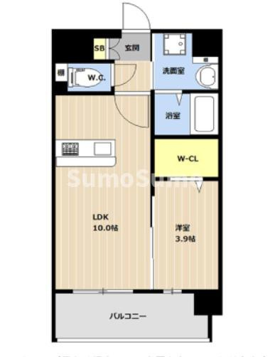 LIBTH博多空港通りの間取り