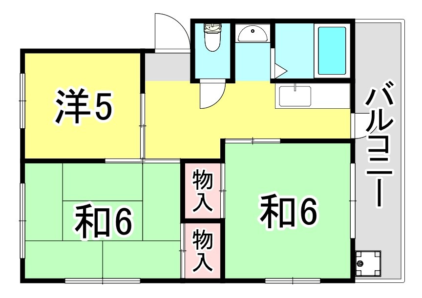 京屋マンションの間取り