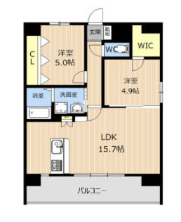 LIBTH博多駅南WESTの間取り