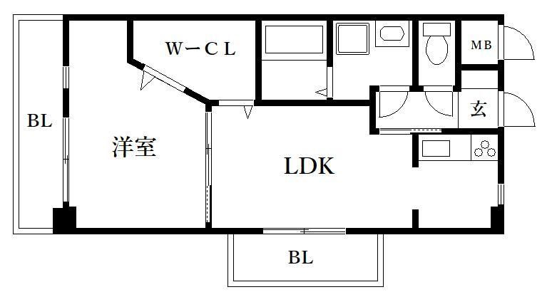 アミティエ博多駅南の間取り