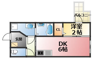 D-3西宮鳴尾の間取り