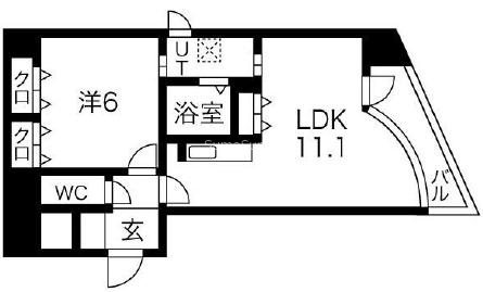 S-RESIDENCE学園坂の間取り