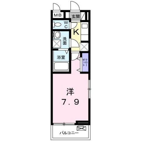 ソレイユ　Ａの間取り