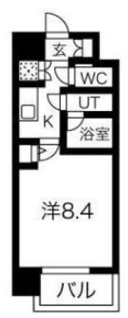 エグゼ難波南Ⅴの間取り