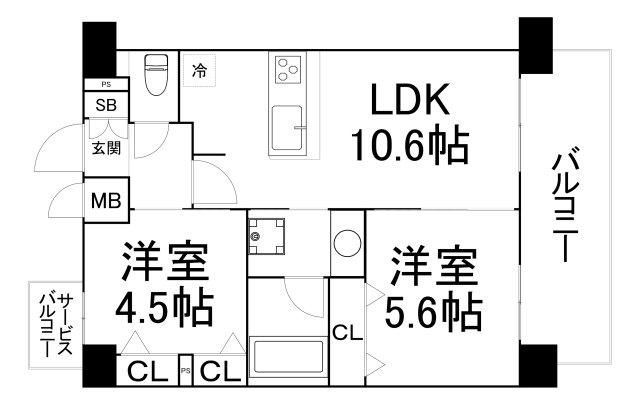 【間取り】 | プレサンス堺筋本町エグゼブラン
