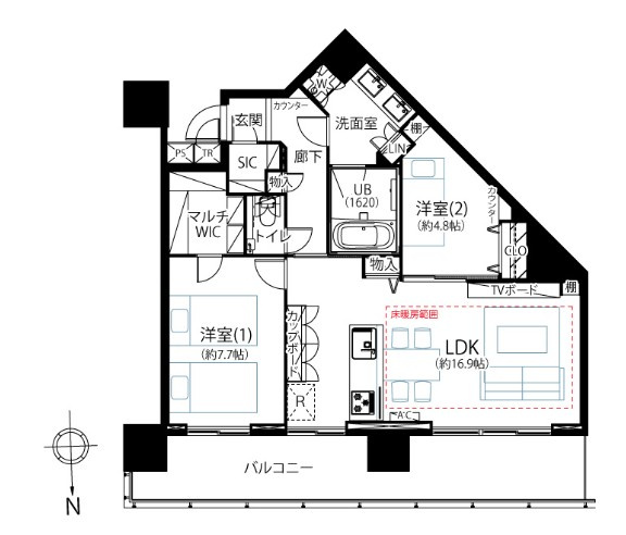 【間取り】 | シティタワー品川