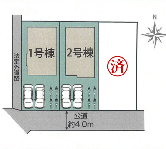 相模原市南区新戸の区画図