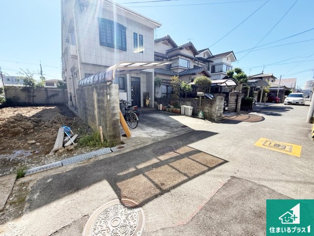 ◆松原市一津屋　第2期　新築一戸建ての前面道路含む現地写真|周辺は落ち着いた街並みの住宅地！子育てがしやすい住環境です！まだ未完成ですが、現地でしかわからない事もございます。是非一度ご覧ください。
