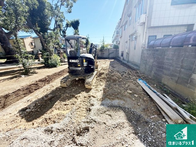 ◆松原市一津屋　第2期　新築一戸建ての外観|周辺は落ち着いた街並みの住宅地！子育てがしやすい住環境です！まだ未完成ですが、現地でしかわからない事もございます。是非一度ご覧ください。