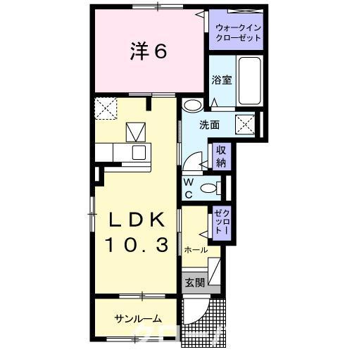 ル・クール　Ａの間取り