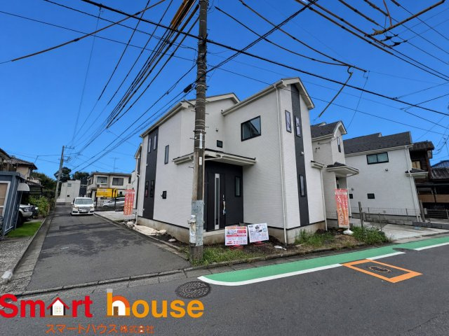 相模原市南区御園5丁目　新築全5棟の外観|閑静な住宅街に堂々登場！ナチュラルで温かみのある木目調の内装も魅力です。土日祝日即日ご案内可能です♪