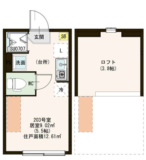Lucioleの間取り
