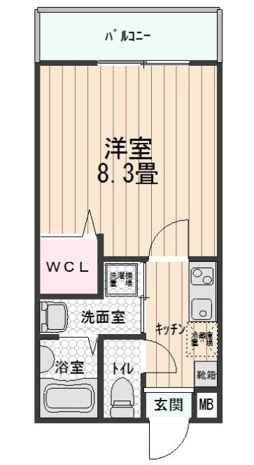 ヴァンベール・アルプス桃山の間取り