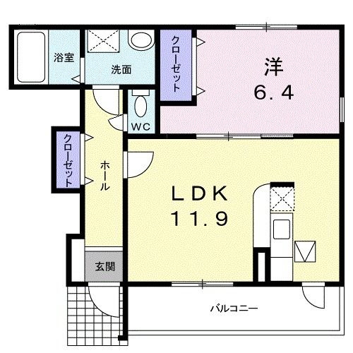 メリディオ静波の間取り