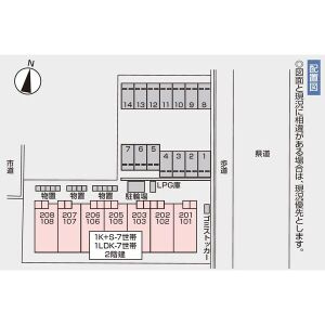 La Fonte(ラ・フォンテ)の区画図