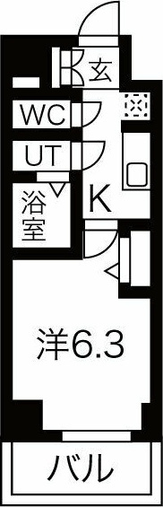 メイクス上前津Ⅲの間取り
