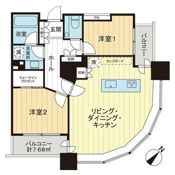 東京ツインパークス　ライトウイングの間取り