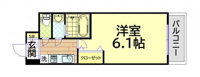 【間取り】 | メルディア大正D.C.