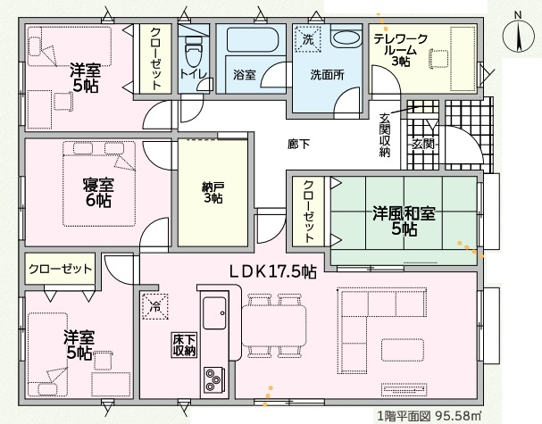 洲本市宇原　第1期　新築一戸建ての間取り