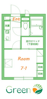 【間取り】 | レオパレスパークサイド