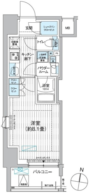 プレミアムフラットひばりヶ丘駅前の間取り