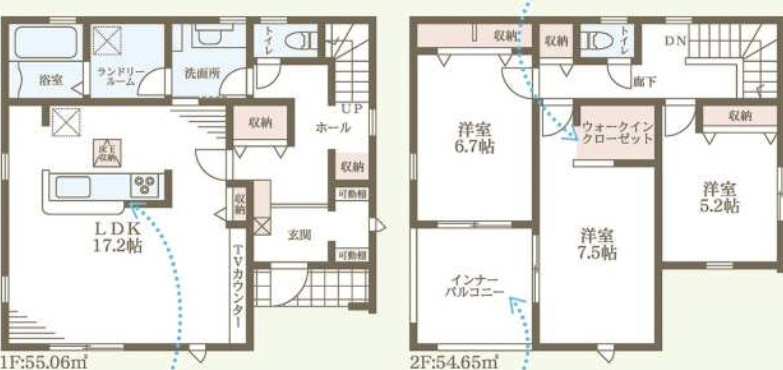 泉大津市千原町　新築一戸建ての間取り|1号地