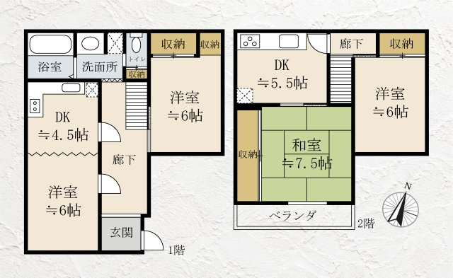 足立区辰沼１丁目売戸建の間取り|【現況間取】※既存建物には未登記の増築部分があります。詳しくは担当者までお尋ねください。