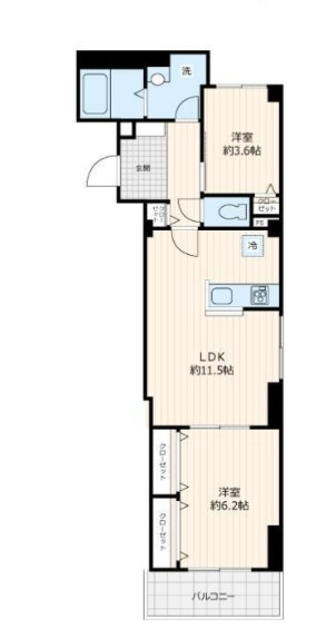 入谷シャノワールの間取り|間取りです。