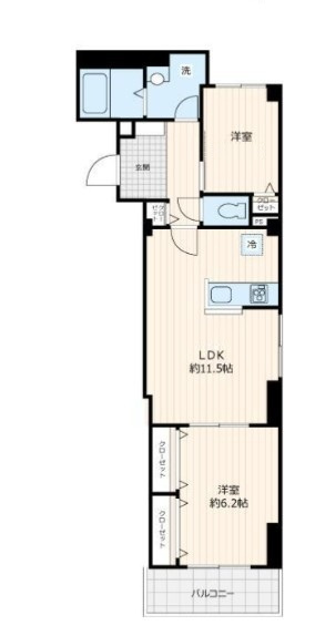 入谷シャノワールの間取り|間取りです。