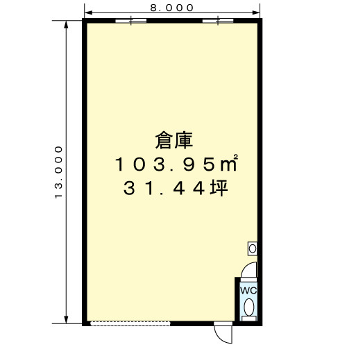 和歌山市坂田倉庫の間取り