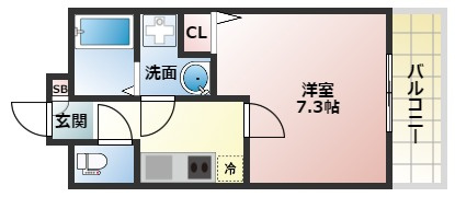 【間取り】 | ラパンジール四天王寺東